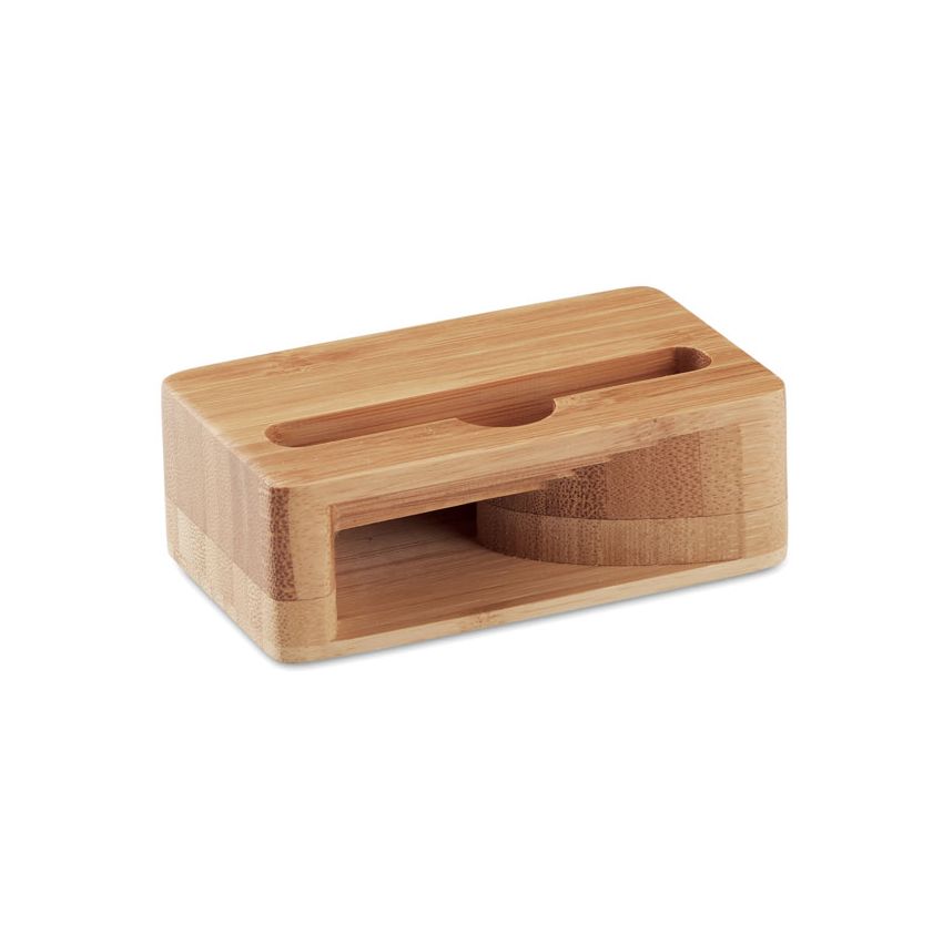 Soporte para smartphone de bambú