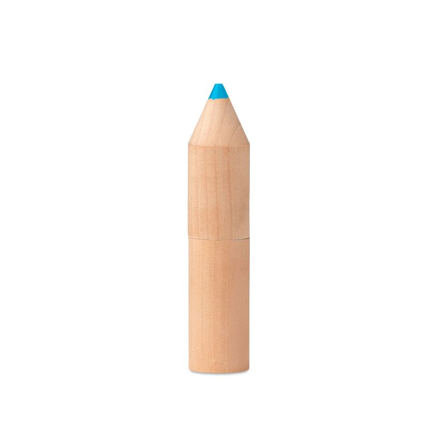 Set de 6 lápices caja de madera