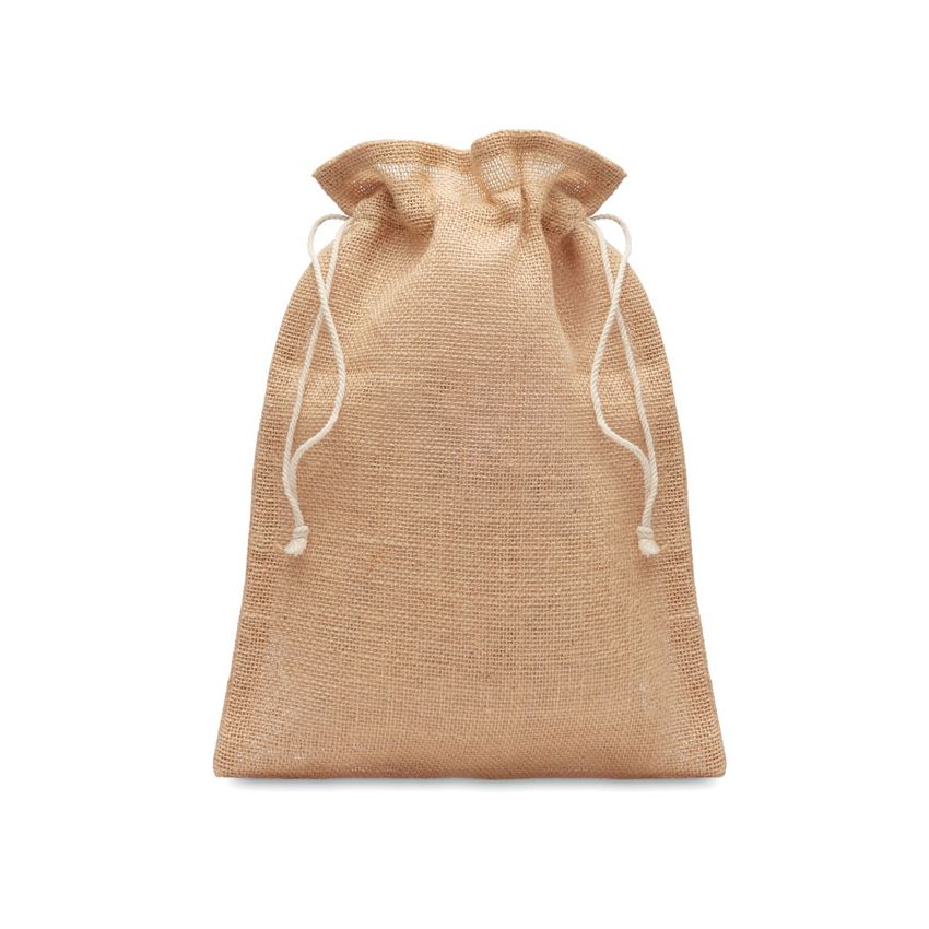 Saco de regalo mediano de yute 25x32 cm