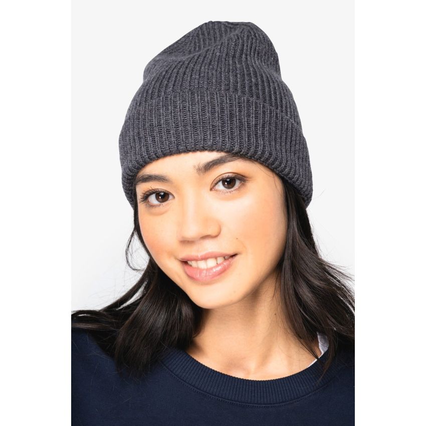 Gorro eco-responsable de lana merina unisex