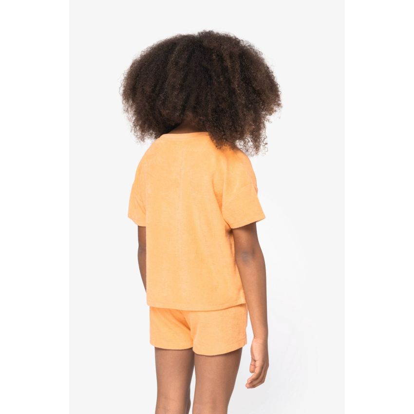 Camiseta eco-responsable de punto turco para niña
