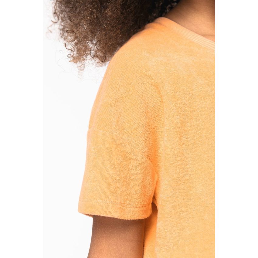 Camiseta eco-responsable de punto turco para niña