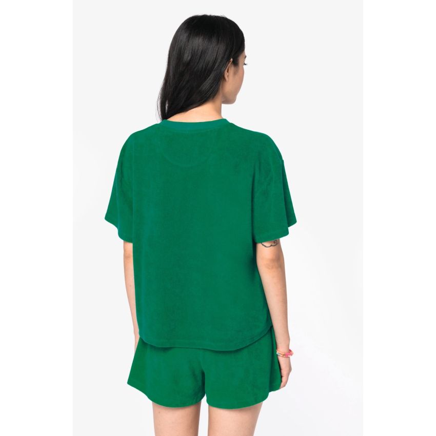 Camiseta eco-responsable de punto turco para mujer