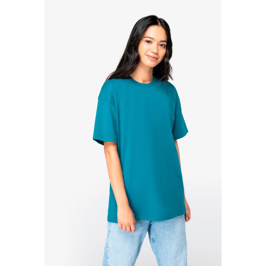 Camiseta ecológica unisex de hombros caídos
