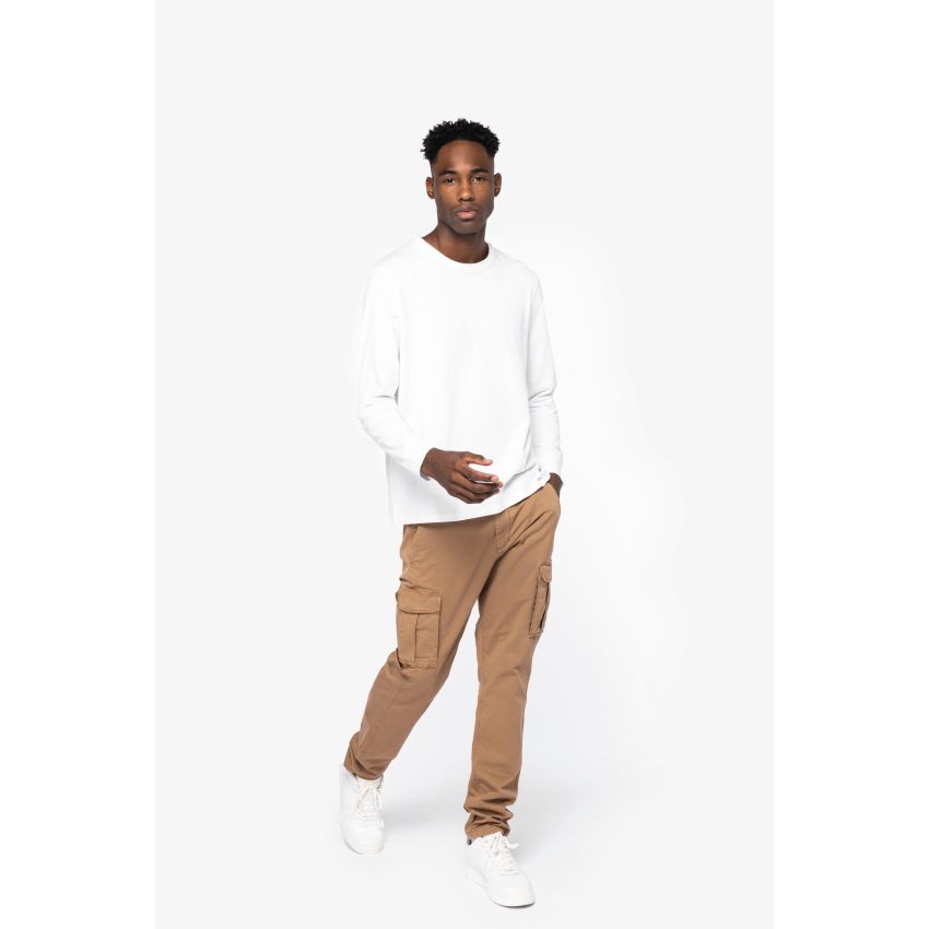 Pantalones cargo eco-responsables con aspecto lavado de hombre