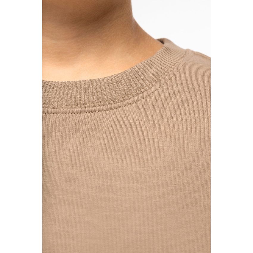 Sudadera eco-responsable de cuello redondo oversize para niño