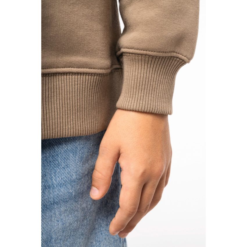 Sudadera eco-responsable de cuello redondo oversize para niño