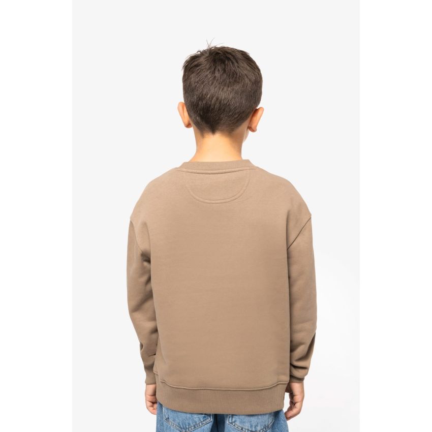 Sudadera eco-responsable de cuello redondo oversize para niño