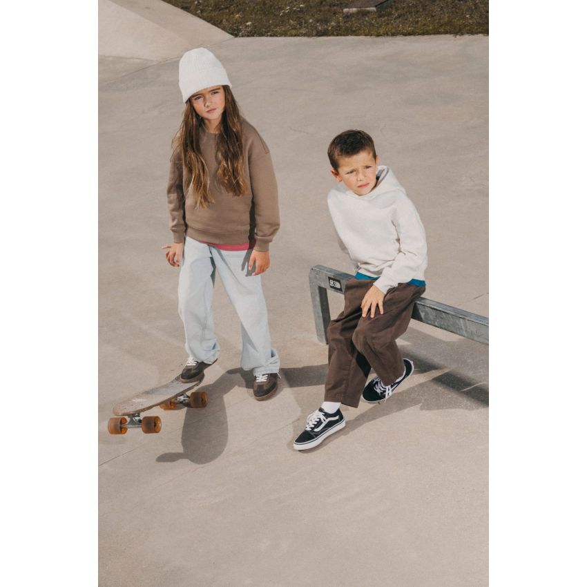 Sudadera eco-responsable de cuello redondo oversize para niño