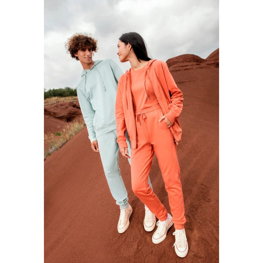 Sudadera ecológica con cremallera y capucha French Terry unisex