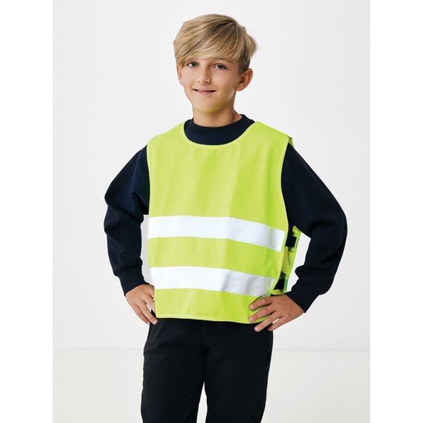 Recycled PET safety vest GRS 7-12 years