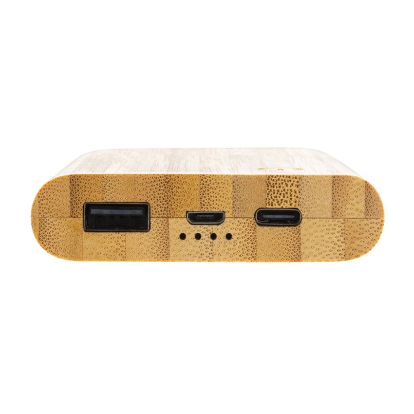 Powerbank de bambú de 5.000 mAh