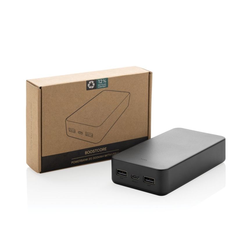 Powerbank Boostcore RCS plástico reciclado 20.000 mAh USB-C