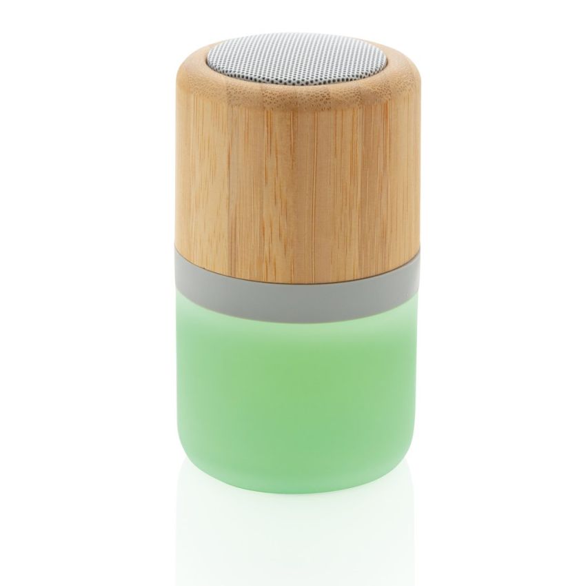 Bamboo Speaker 3W with changing light