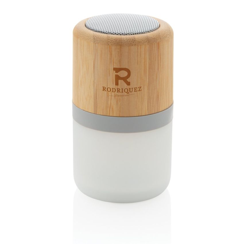 Bamboo Speaker 3W with changing light