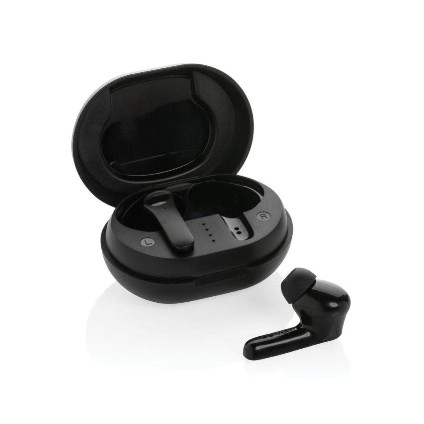 Standard RCS recycled plastic TWS earbuds
