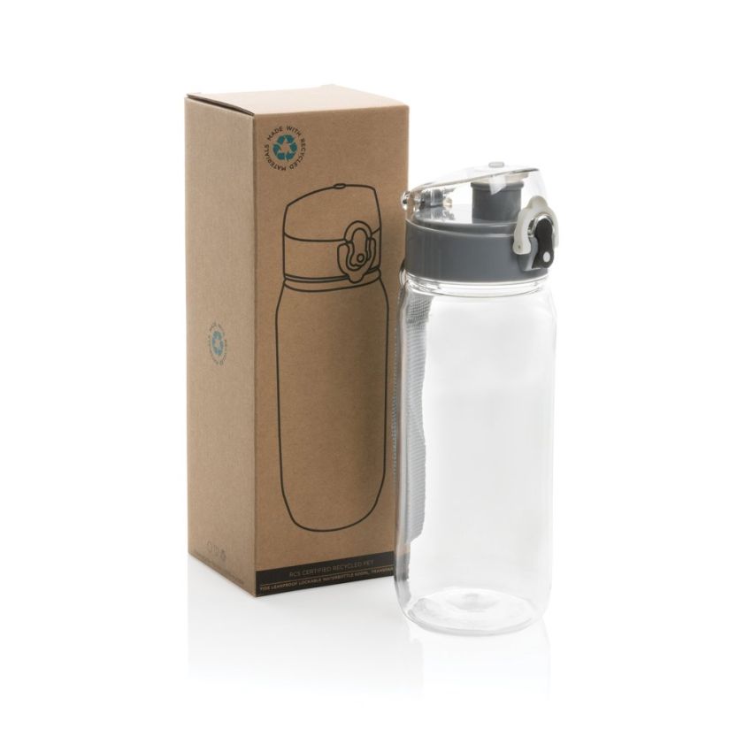 Yide botella de agua antigoteo de PET reciclado RCS 600 ml