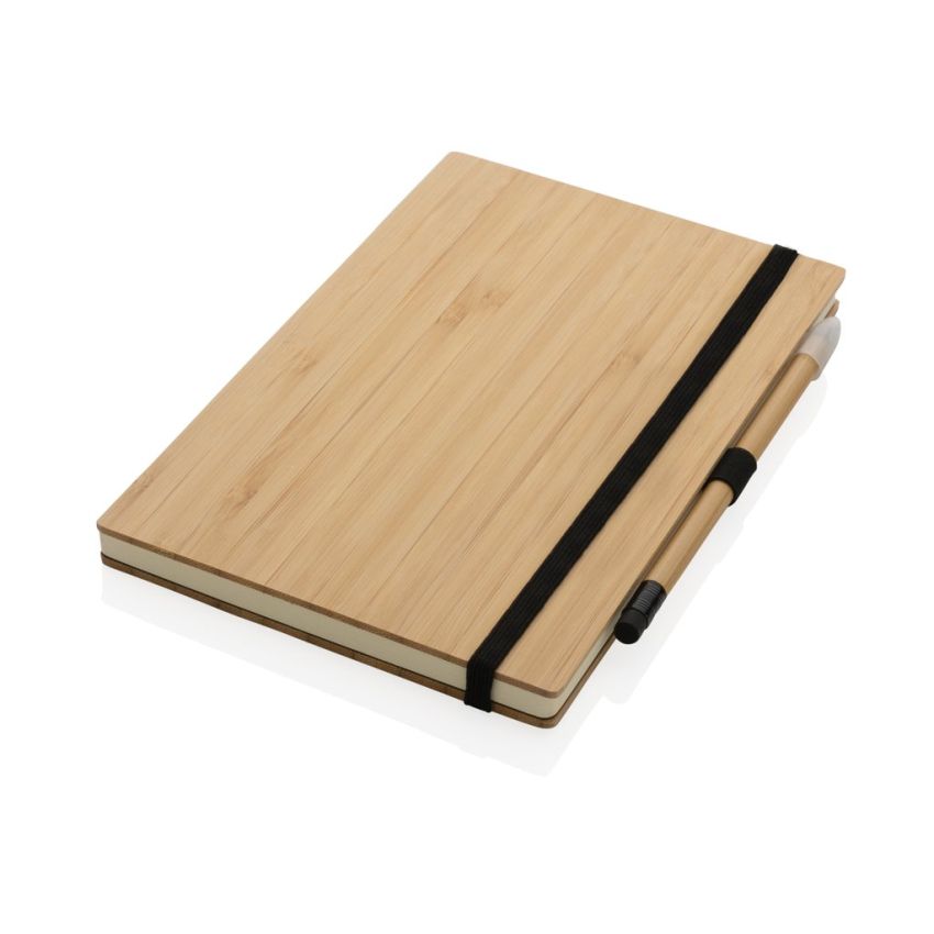 Set de cuaderno y lápiz infinito de bambú