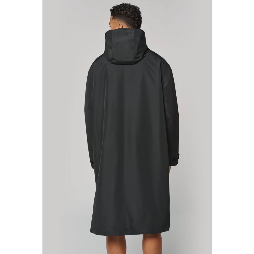 Parka larga forrada en sherpa unisex