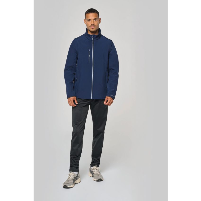Chaqueta softshell con mangas desmontables