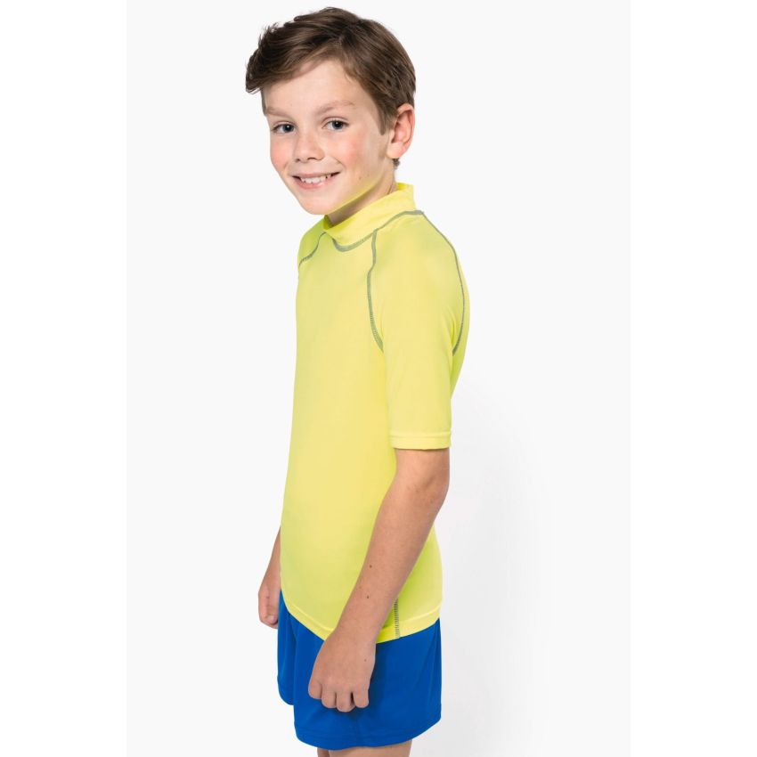 Camiseta técnica infantil de manga corta con protección anti-UV