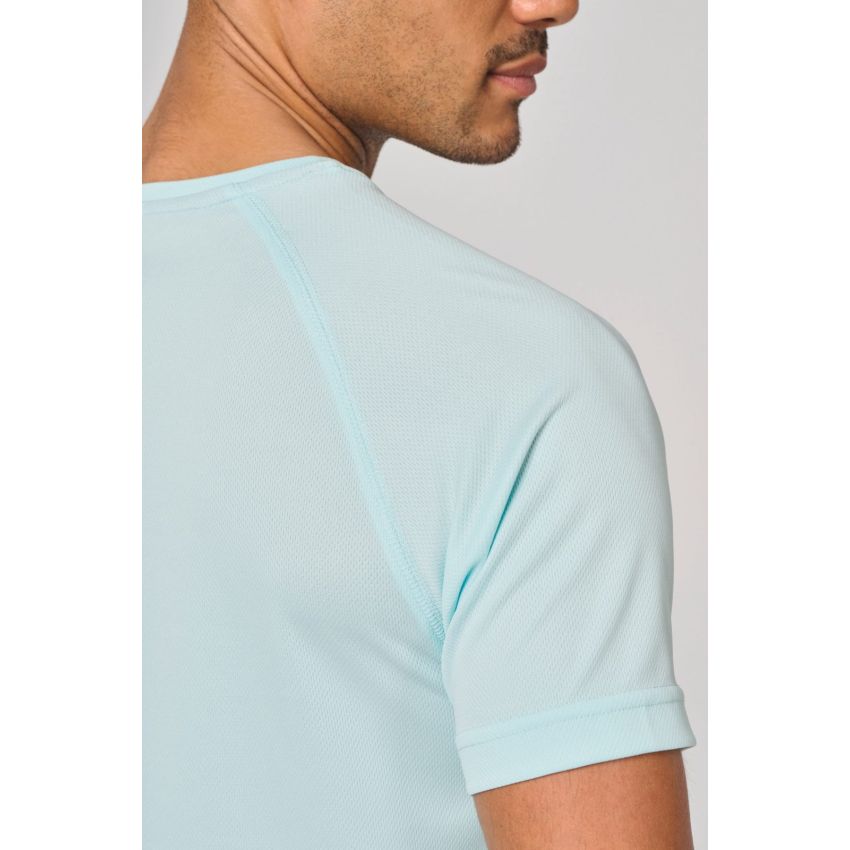 Camiseta deportiva de hombre de material reciclado con cuello redondo