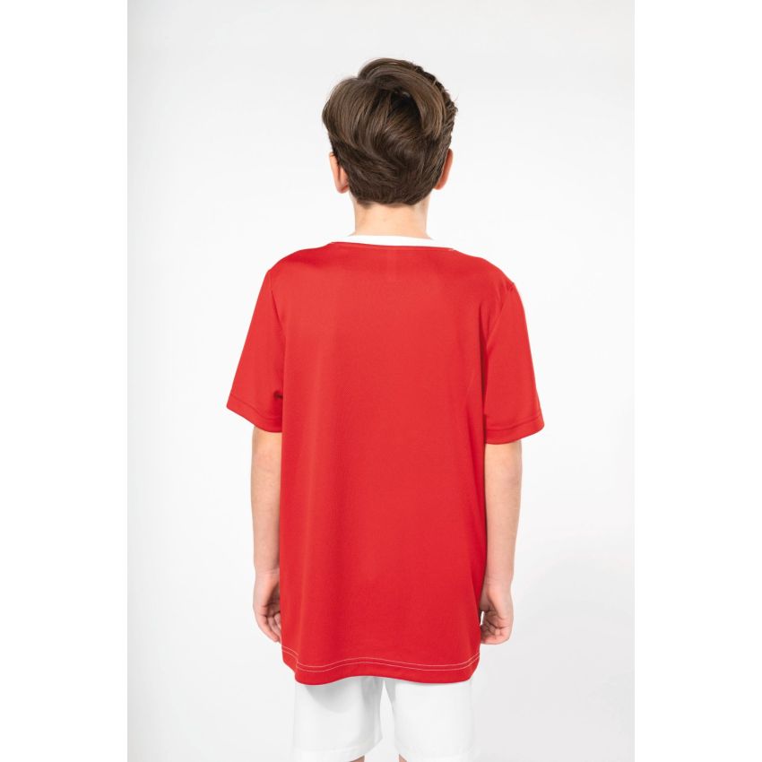 Camiseta deportiva bicolor ecológica para niño