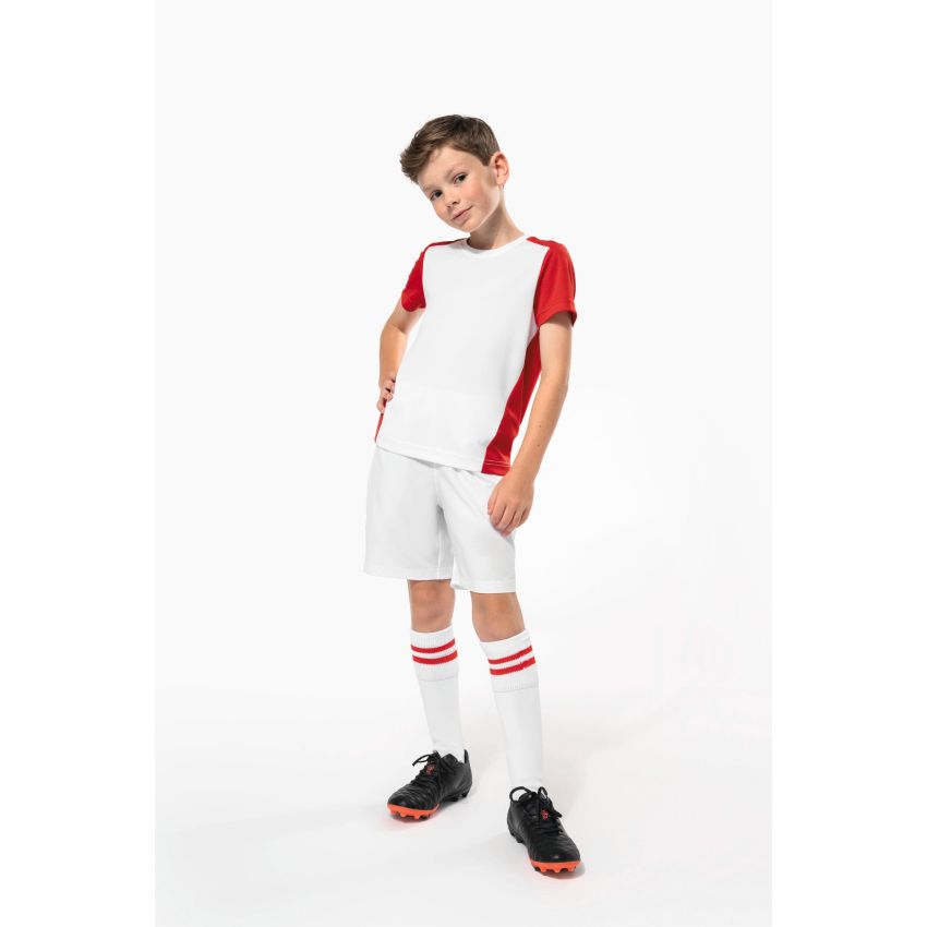 Camiseta deportiva bicolor ecológica para niño