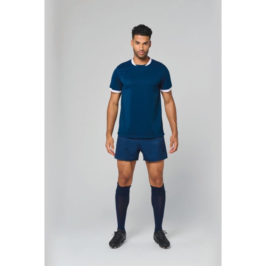 Camiseta de rugby de manga corta unisex