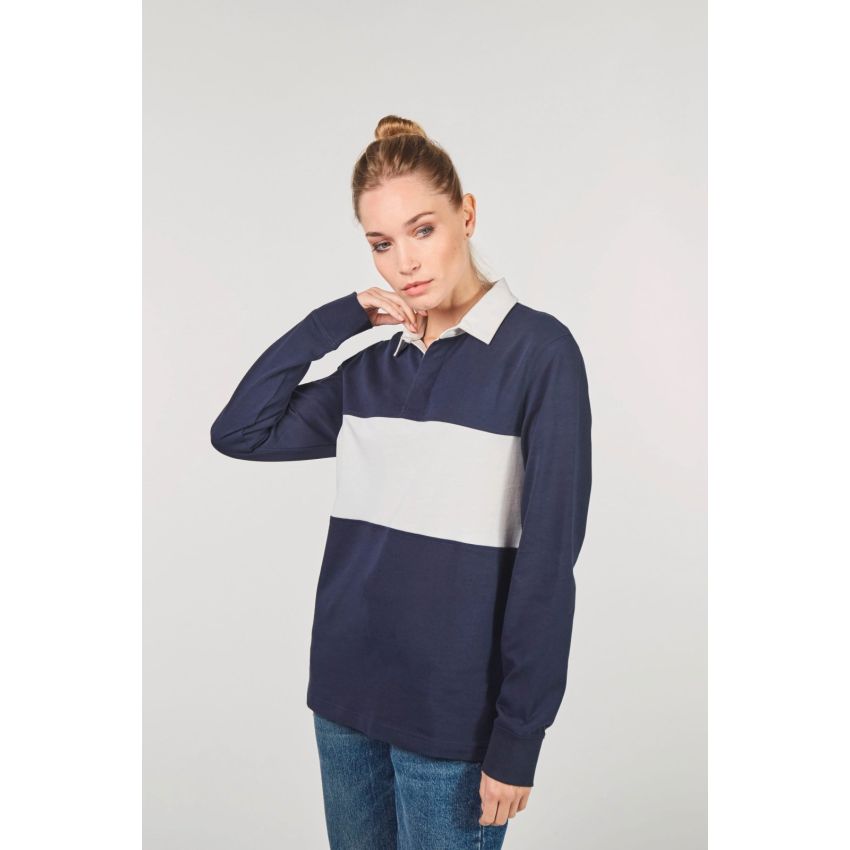 Polo de rugby de manga larga