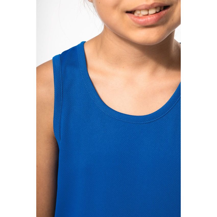Camiseta deportiva sin mangas para niño