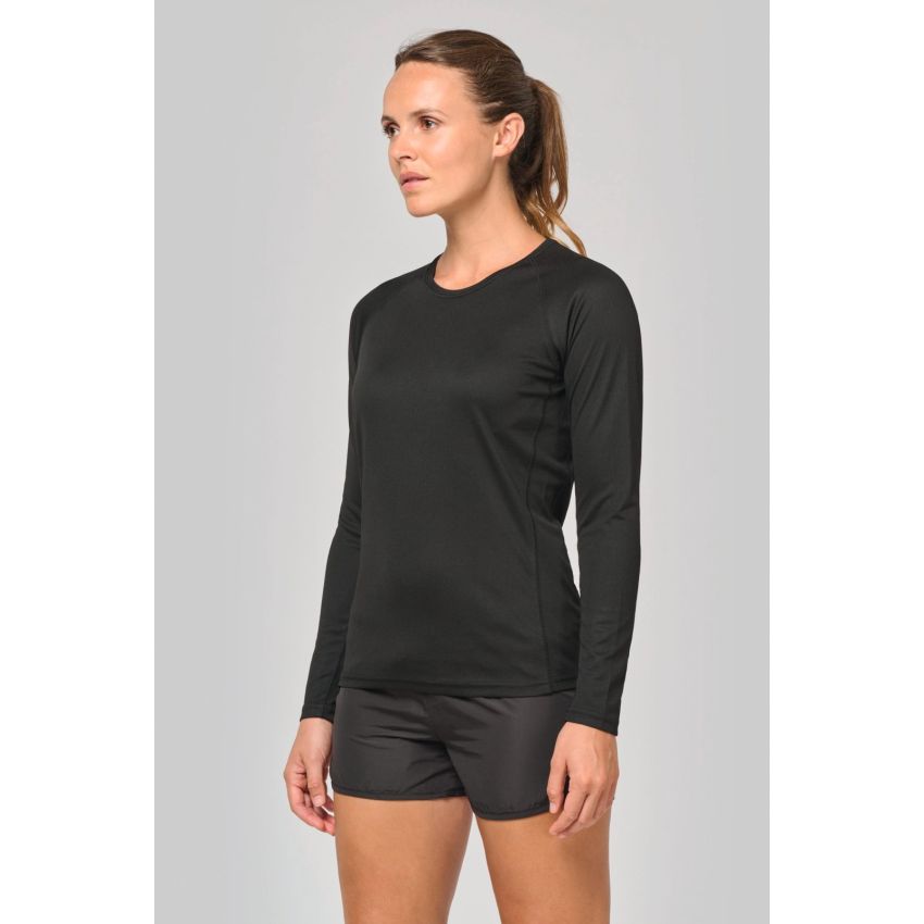 Camiseta deportiva de manga larga para mujer