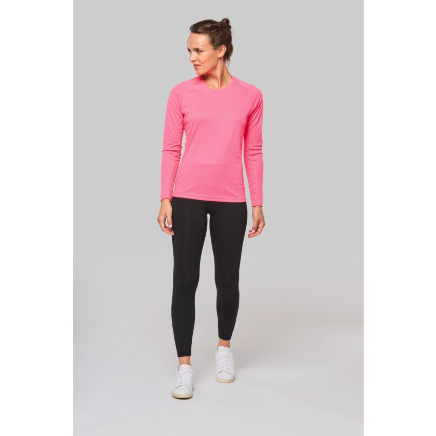 Camiseta deportiva de manga larga para mujer