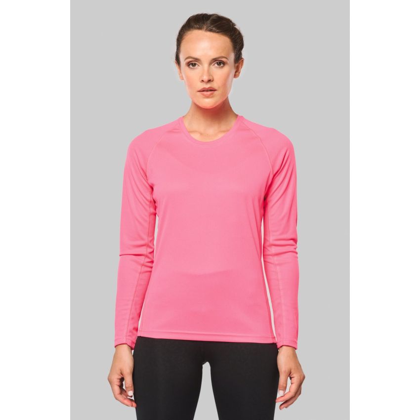 Camiseta deportiva de manga larga para mujer