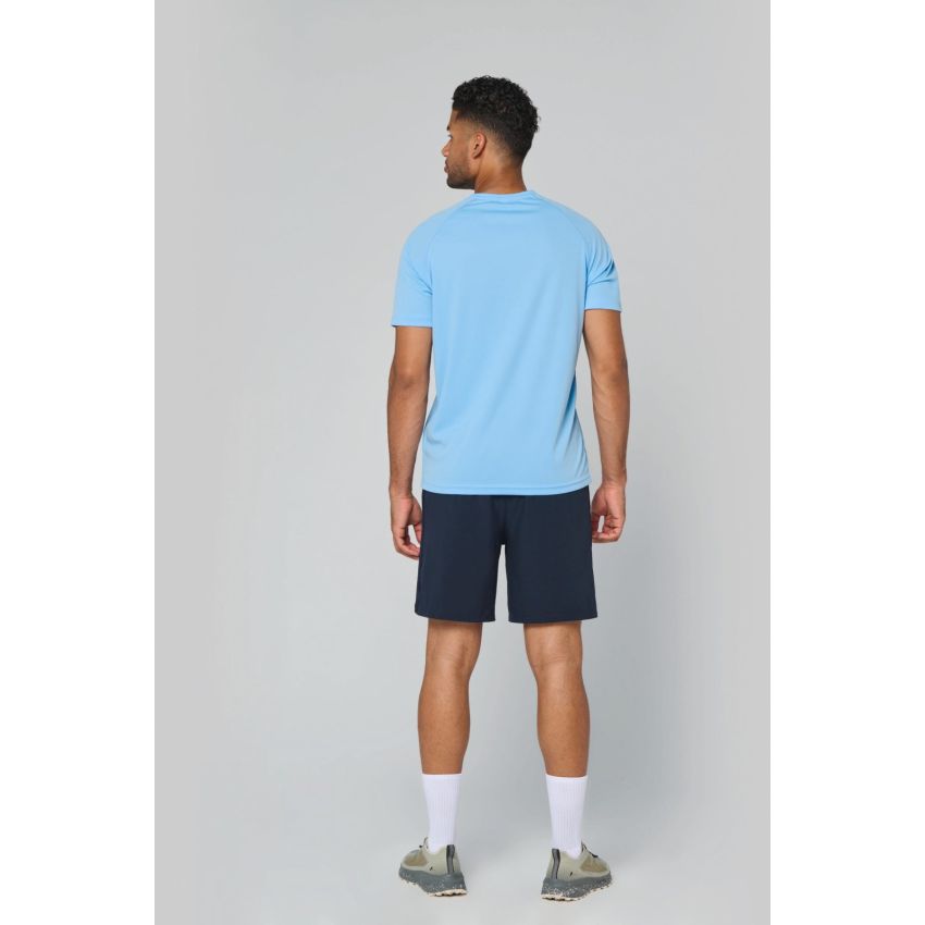 Camiseta deportiva de hombre con cuello en V y manga corta