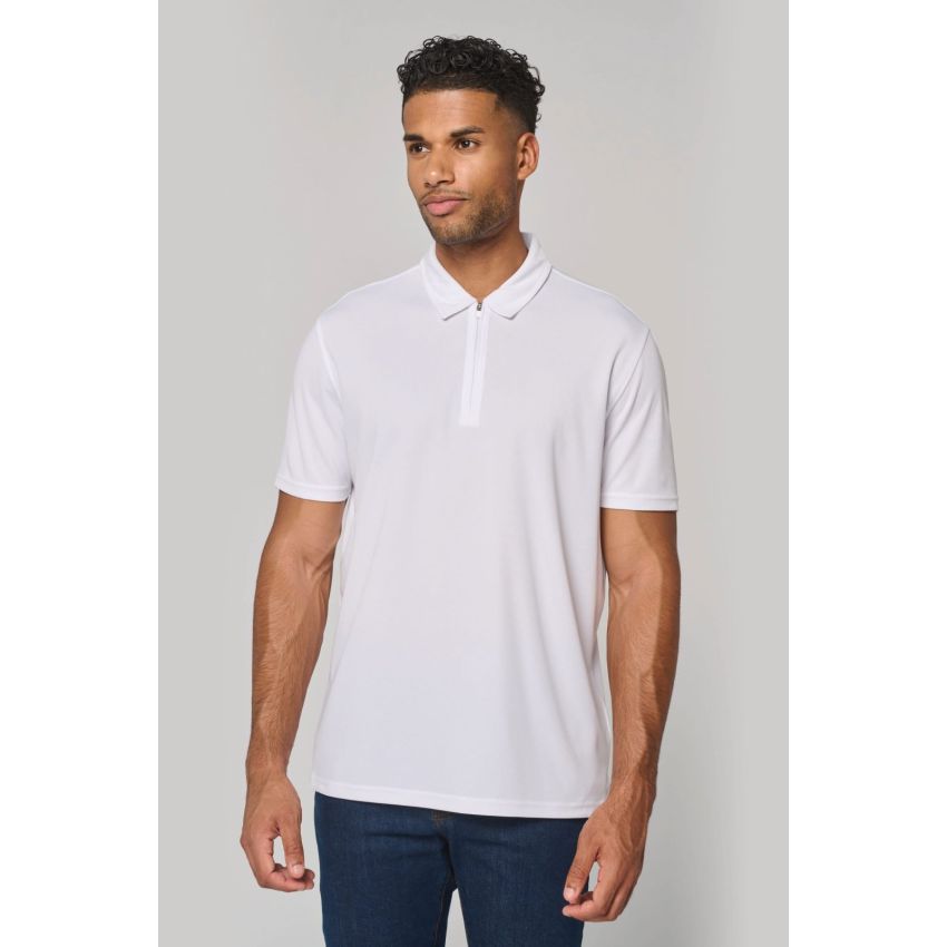 Polo de desporto com 1/2 fecho de homem