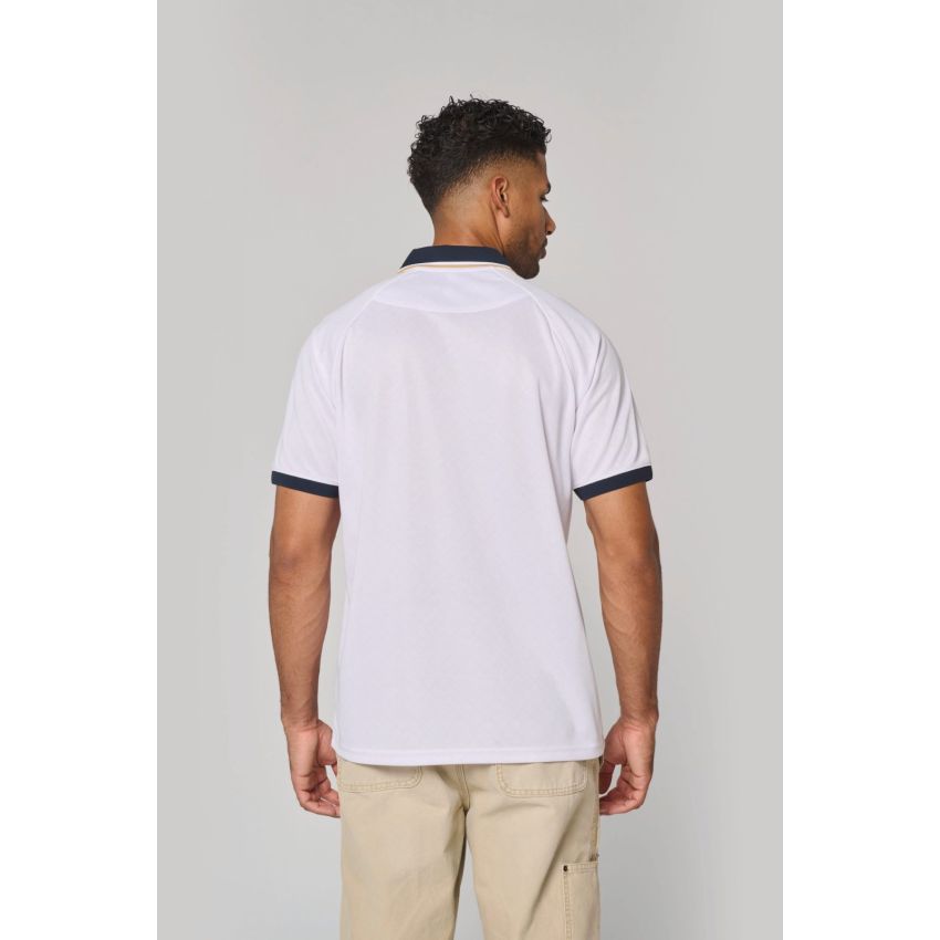 Camiseta de estilo de vida con cuello tipo polo unisex