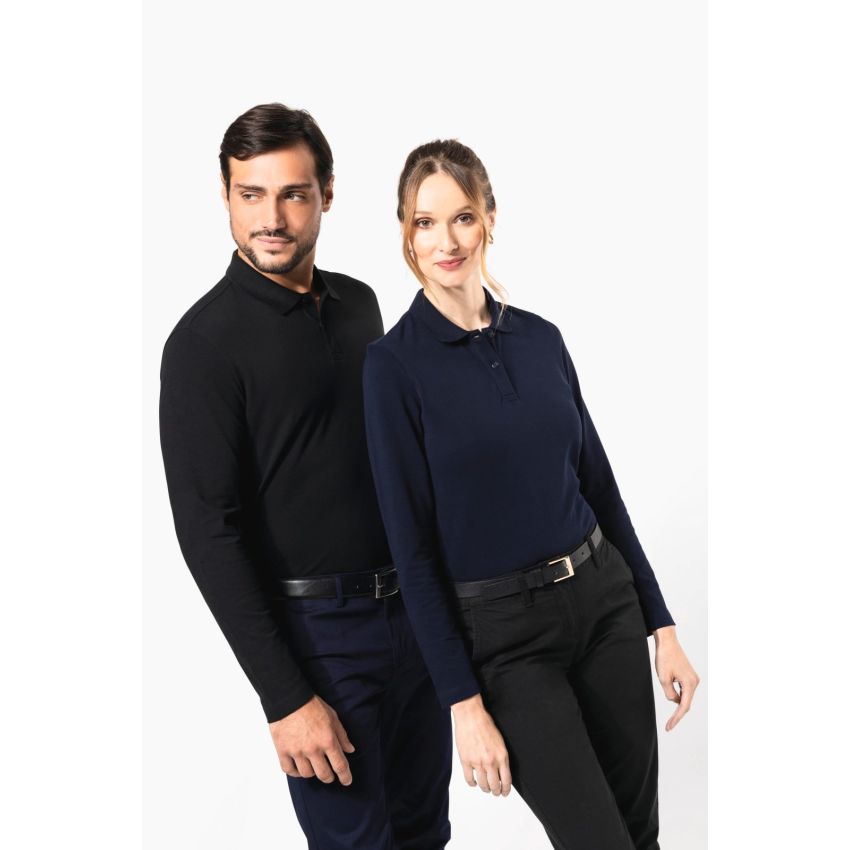 Men's long sleeve Supima® polo