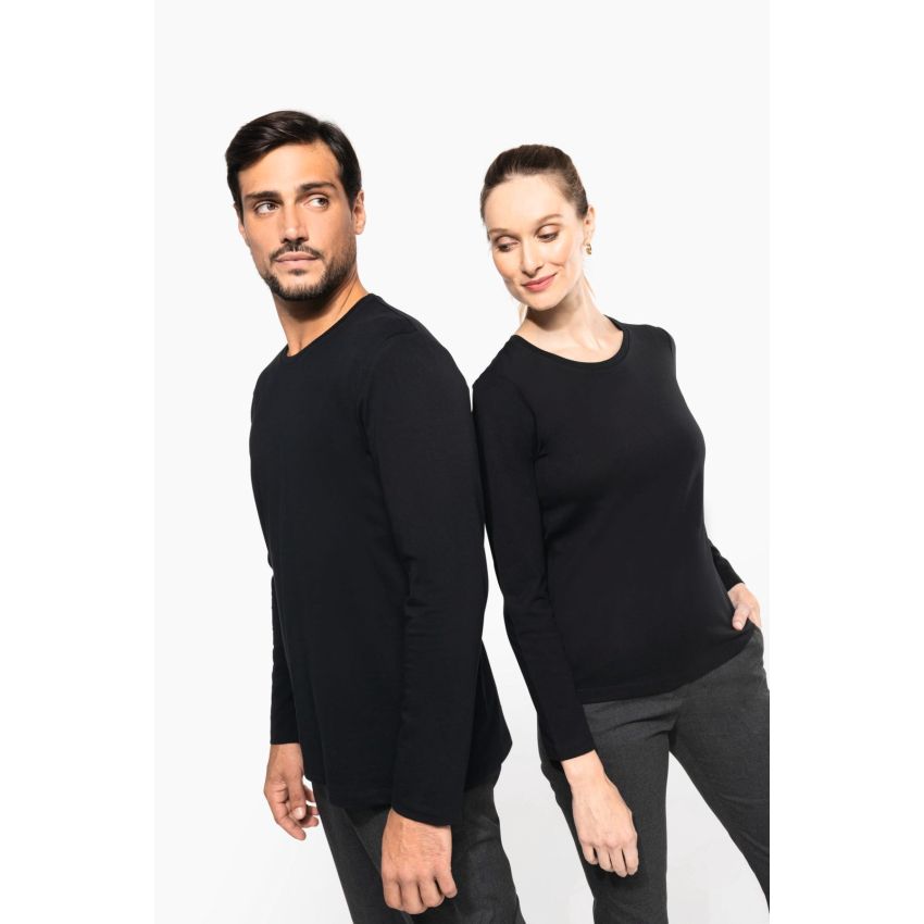 Camiseta de hombre de manga larga con cuello redondo Supima®