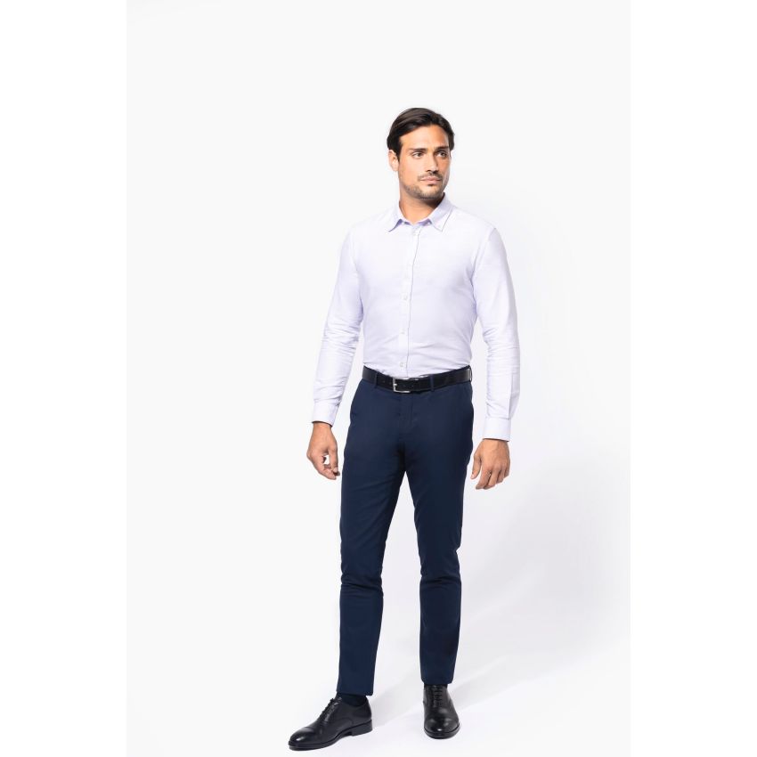 Camisa Oxford de hombre de manga larga