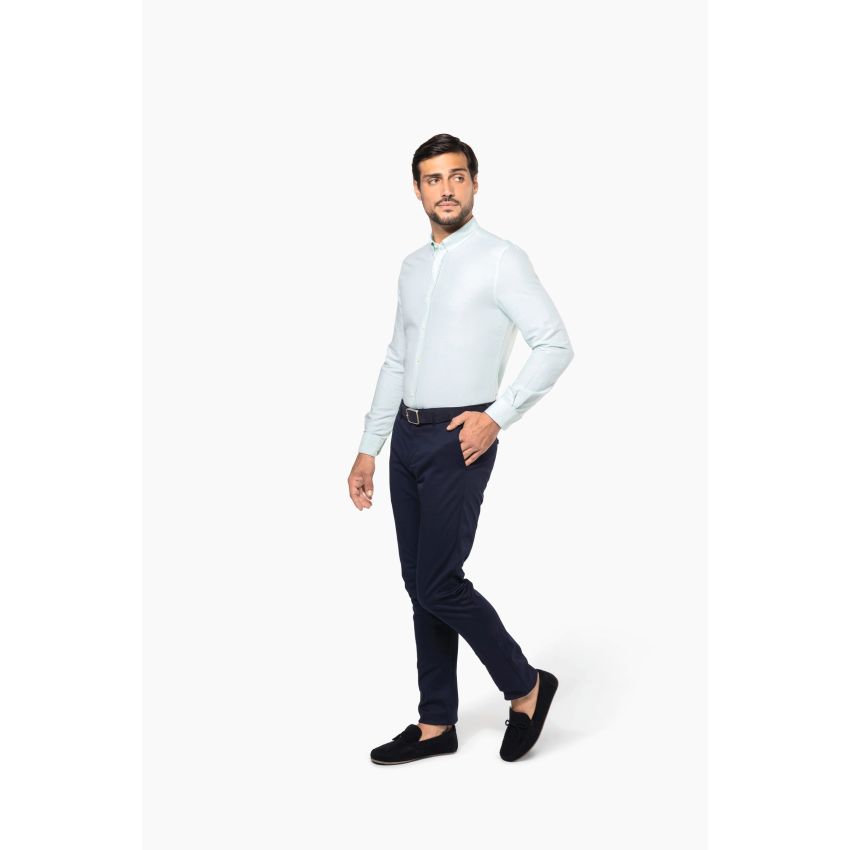 Camisa Oxford de hombre de manga larga