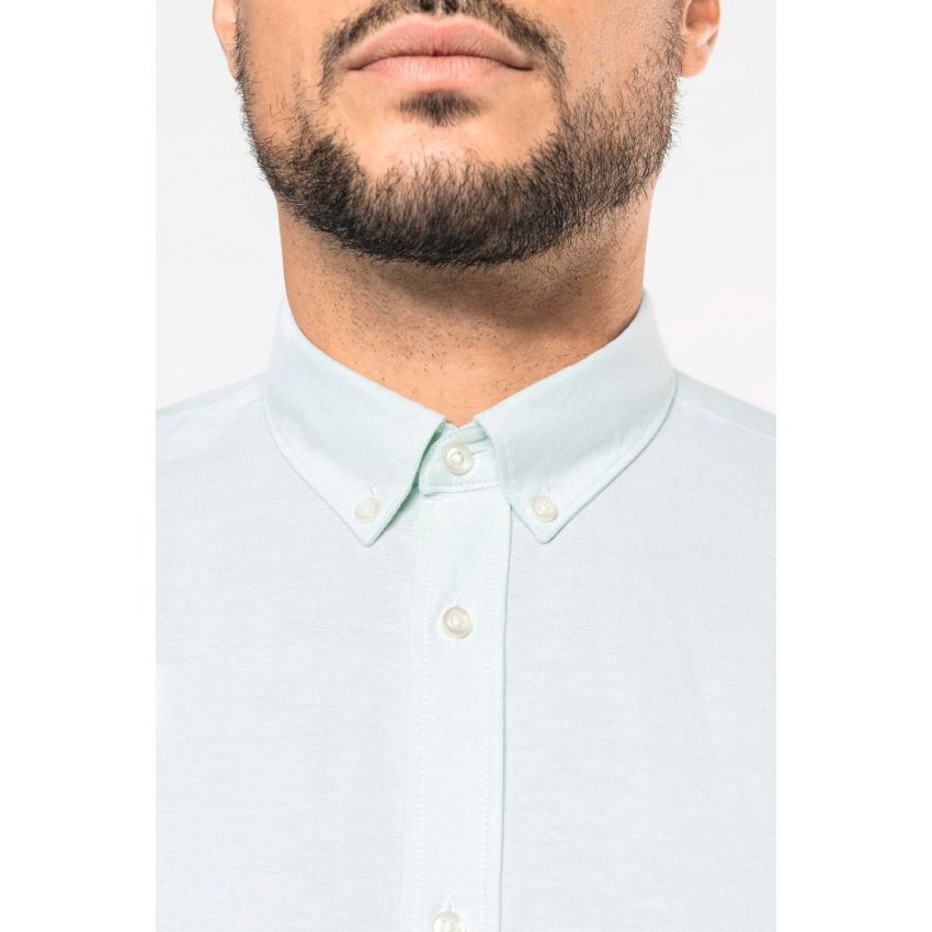 Camisa Oxford de hombre de manga larga