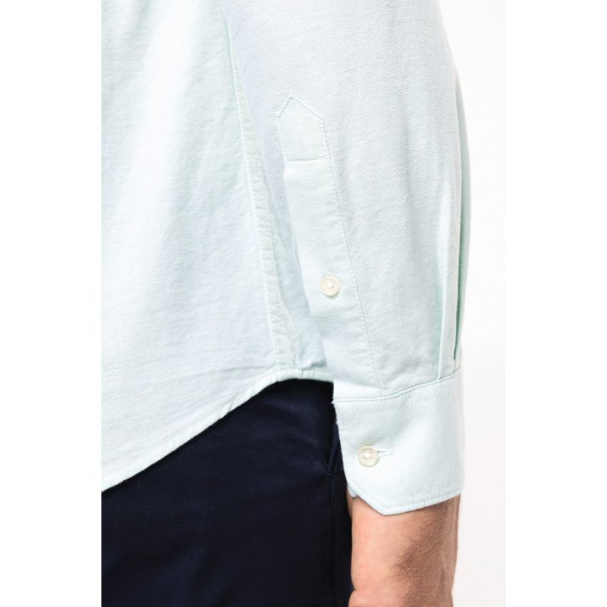 Camisa Oxford de hombre de manga larga