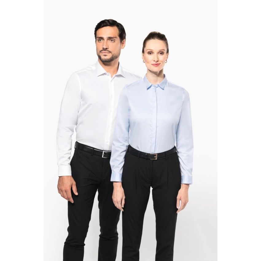 Camisa de sarga de hombre de manga larga