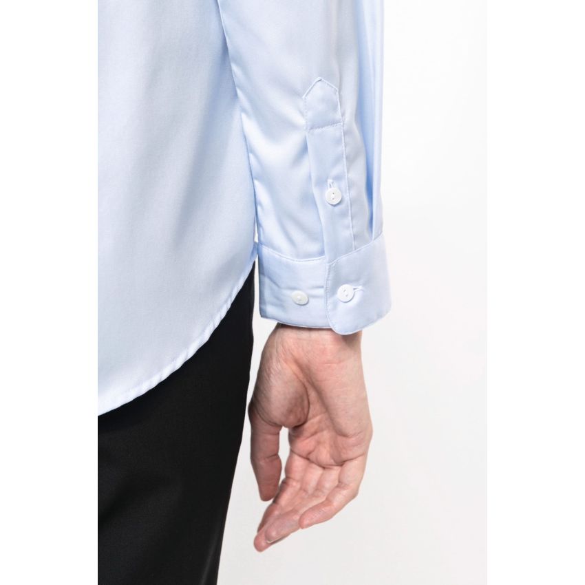 Camisa twill de manga larga de mujer