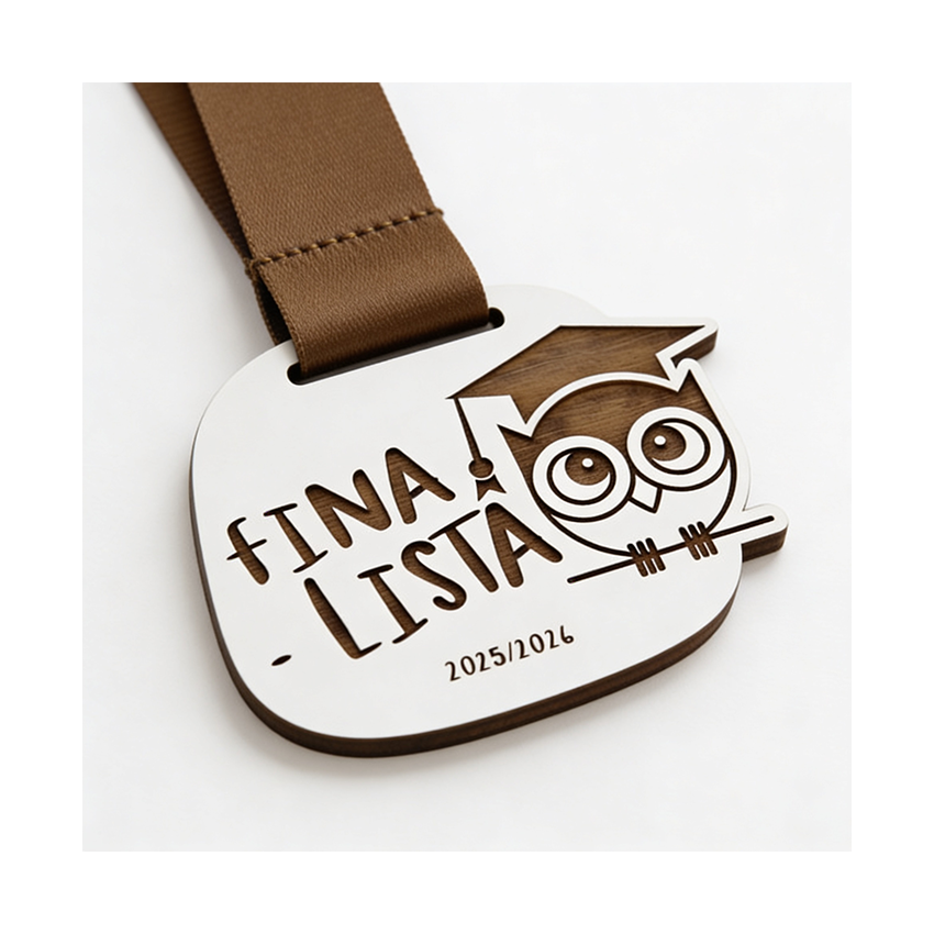 Medallas Personalizadas en MDF Laminado con Grabado Láser