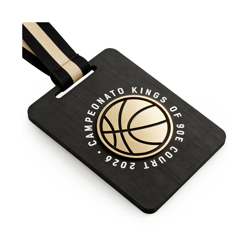 Medallas Personalizadas en MDF Crudo con Aplique Lasermax e Impresión UV