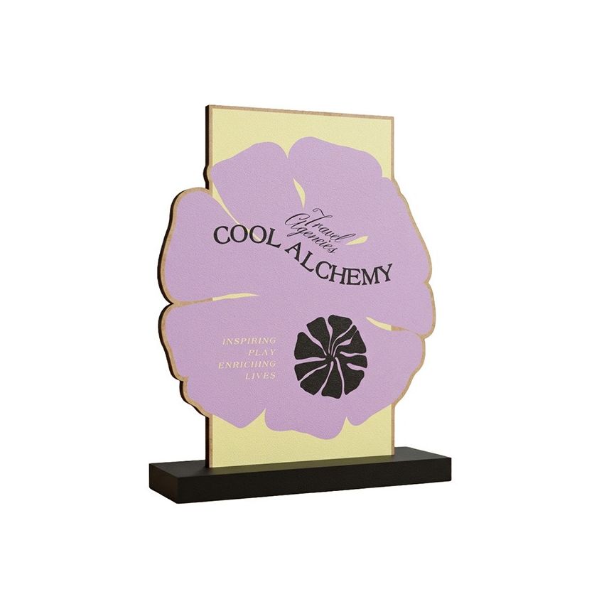 Trofeos Personalizados en MDF Crudo con Base de MDF, Impresión UV y Corte Láser