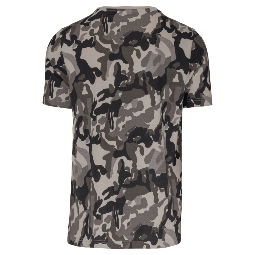 Camiseta de manga corta camuflada