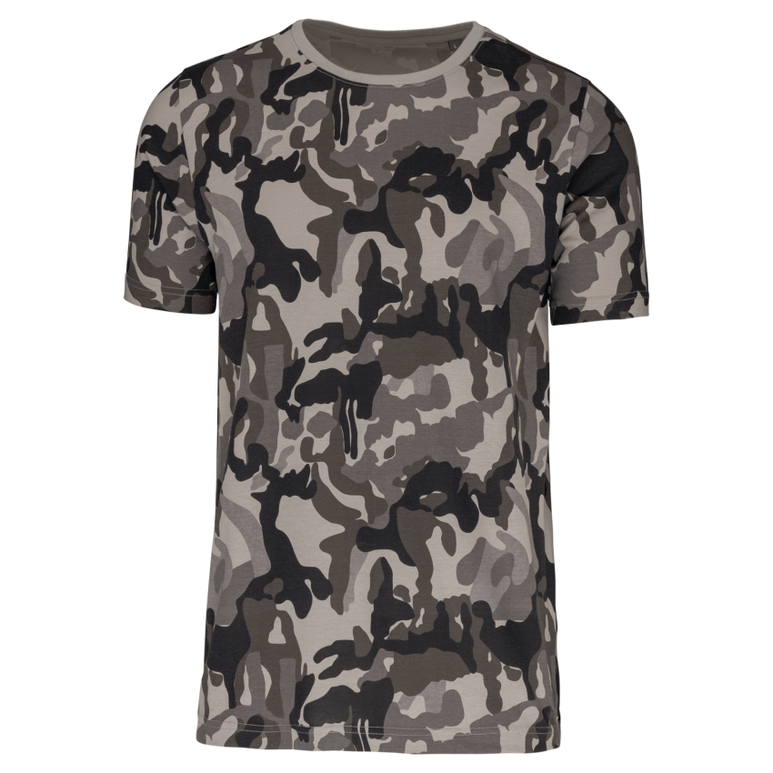 Camiseta de manga corta camuflada